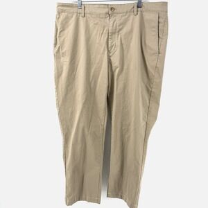 Jos A Bank‎ Mens Khaki Tailored Fit Straight Leg Dress Pants 40 x30 Tan